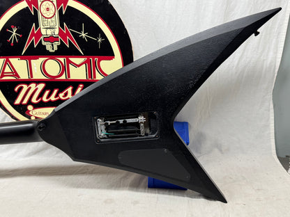 Washburn USA Custom Shop Vindicator Flying V Guitar with Case - Black