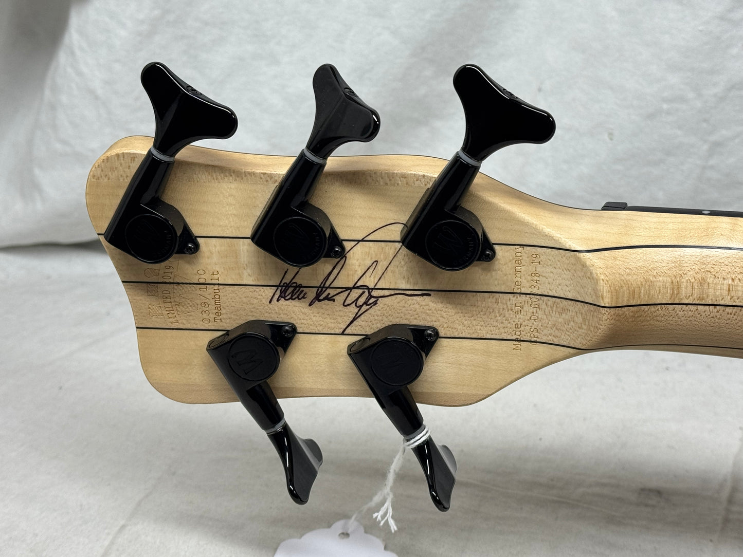 Warwick Limited Edition #39 of 100 Teambuilt Corvette $$ Double Buck 5-String Bass 2019 - Natural Transparent Satin Multicolor