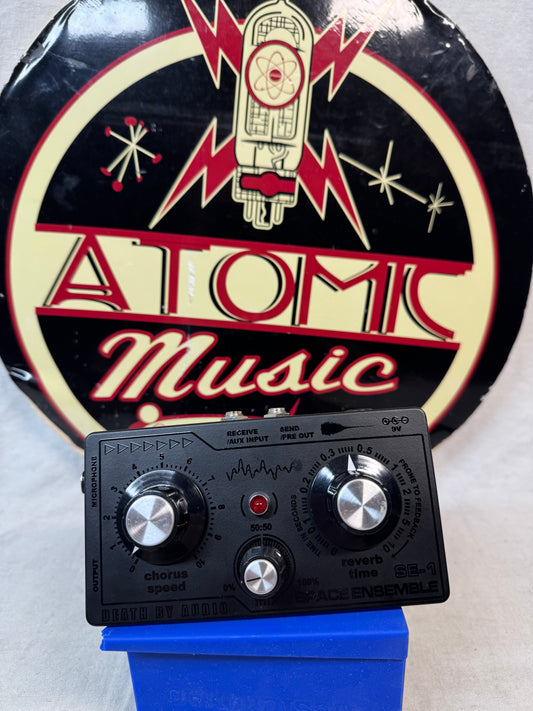 Death By Audio SE-1 se1 Space Ensemble Vocal Reverb Chorus Pedal - Limited Edition - Blackout
