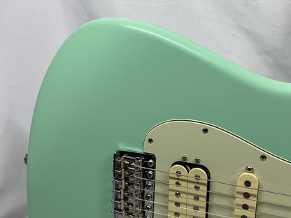 Fender American Performer Stratocaster Strat HSS Electric Guitar - Satin Surf Green
