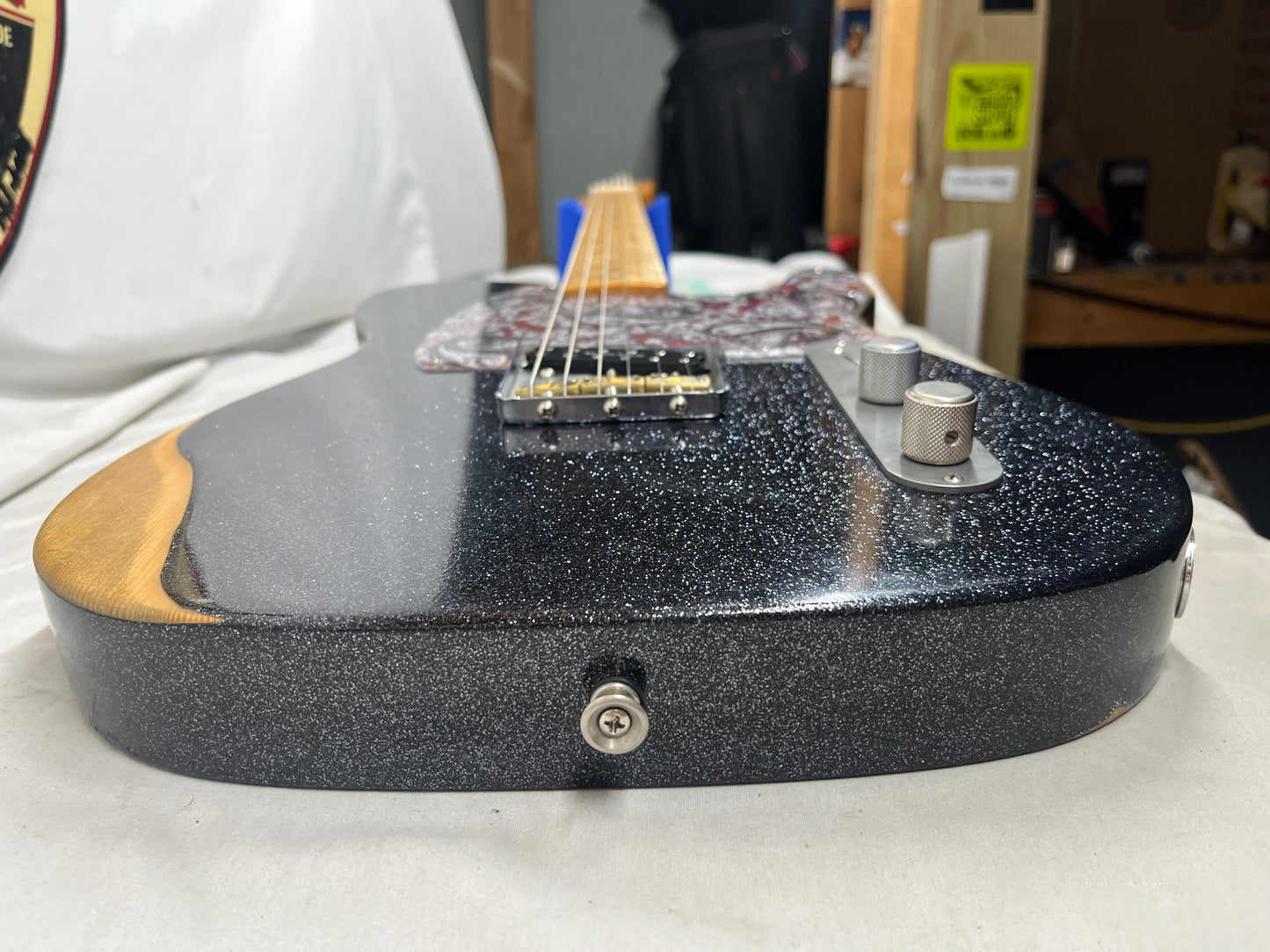 Fender Brad Paisley Esquire Signature Telecaster tele Electric Guitar MIM - Made in Mexico - Black Sparkle