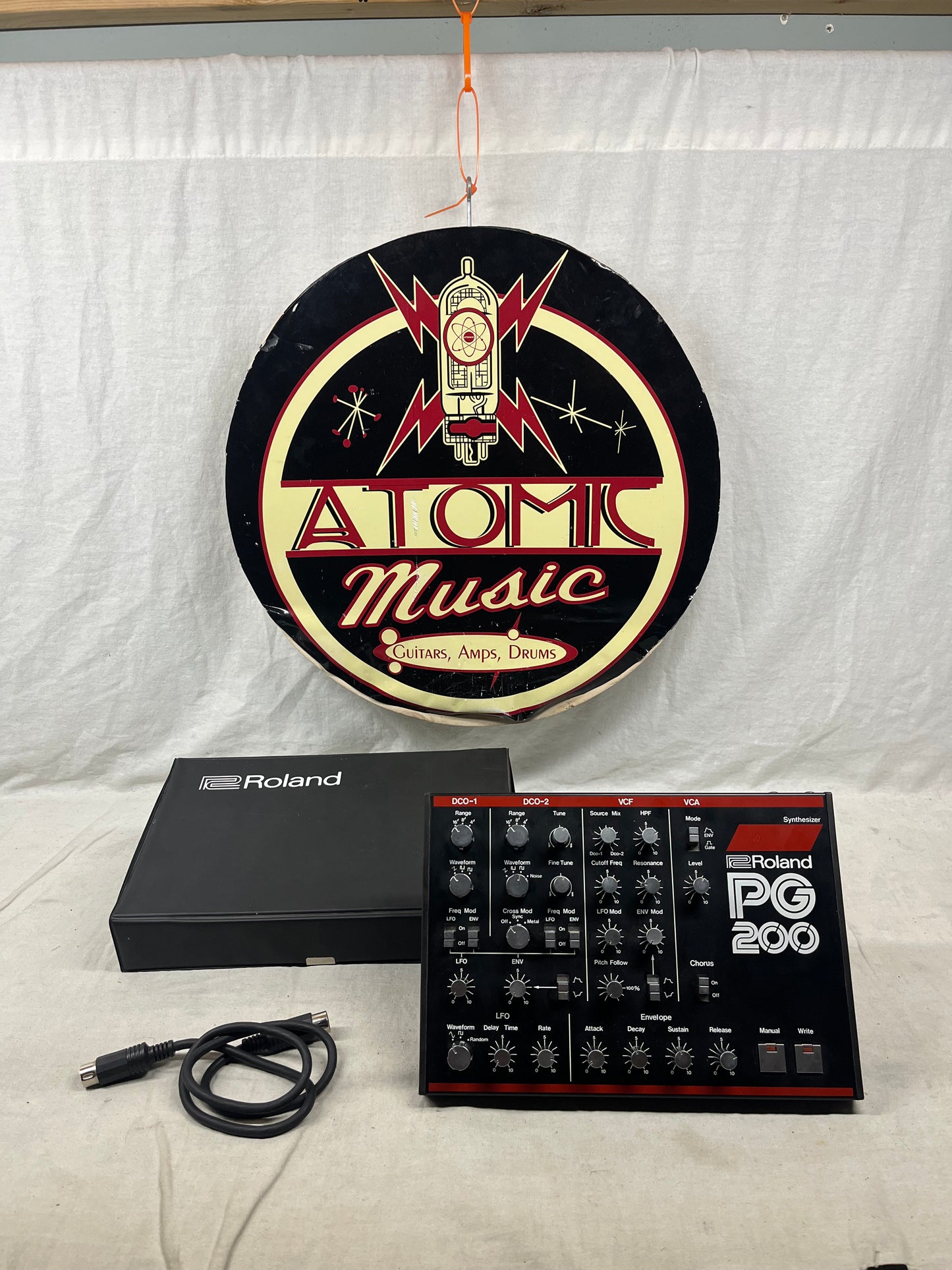 Roland JX-3P Keyboard Synthesizer with PG 200 Synthesizer Programmer - Local Pickup Only