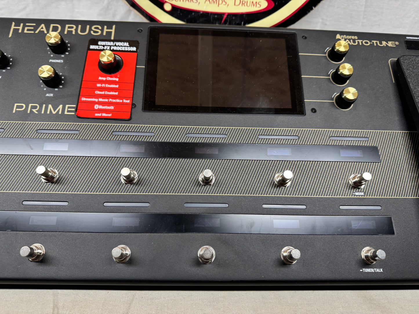 Headrush Prime Floorboard Guitar & Vocal Amp Modeler / Multi-Effects Processor Pedal