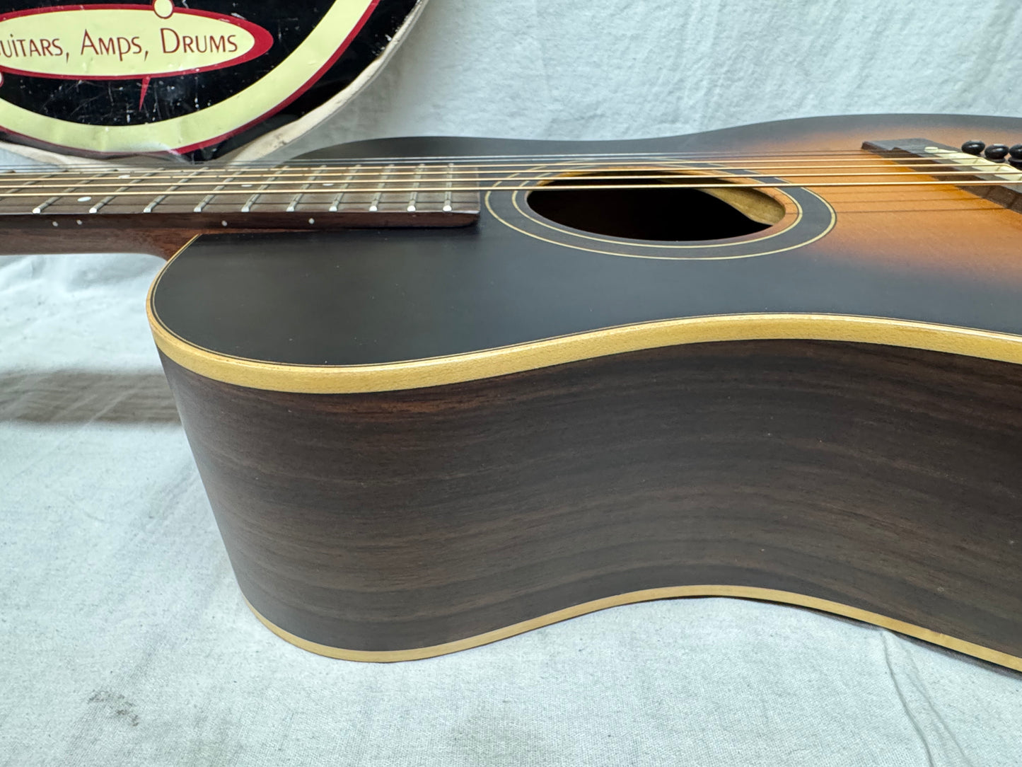 Journey Instruments Overhead OF420B1 of-420 Collapsible Travel Acoustic Guitar with Soft Case