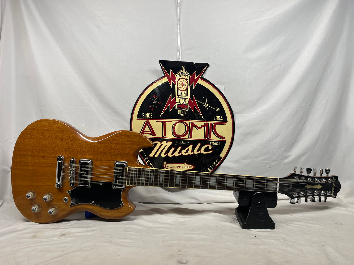 DeArmond S-73 12-String Doublecut Electric Guitar - Natural