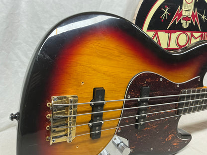 SX Vintage Series J-Style 34" Scale Length Electric Bass - 3 Tone Sunburst