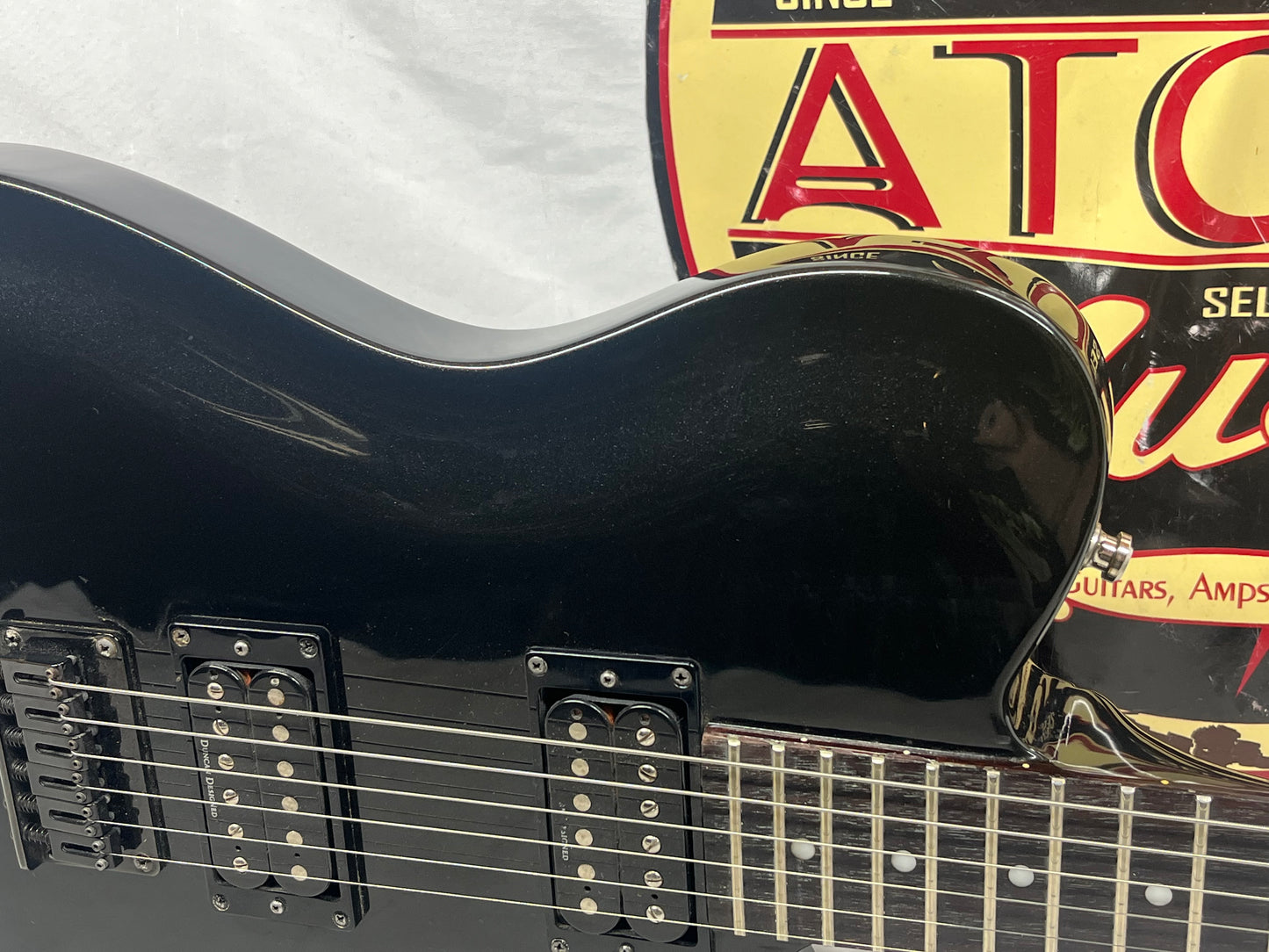 Squier Double Fat Telecaster tele Deluxe 2002 Electric Guitar - Black Metallic