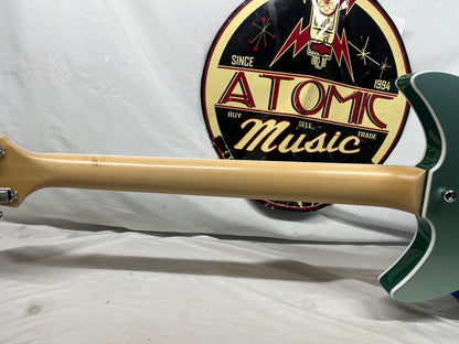 Rivolta Guitars Duocata Doublecut Semi-Hollow Body Electric Guitar - Duo Verde Metallic