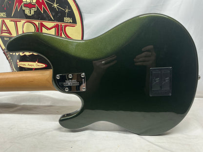 Ernie Ball Music Man StingRay sting ray 5H Bass with Soft Case - Fallout Green