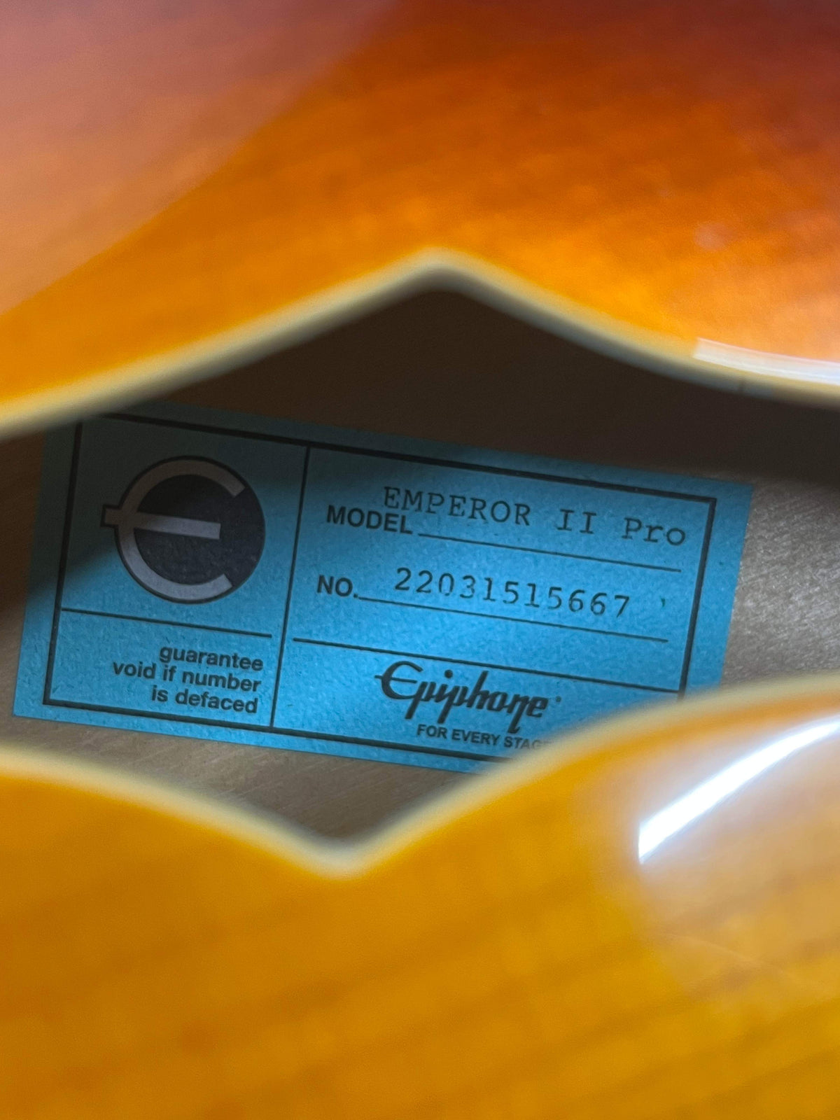 Epiphone Joe Pass Emperor-II Pro Archtop Hollow Body Electric Guitar