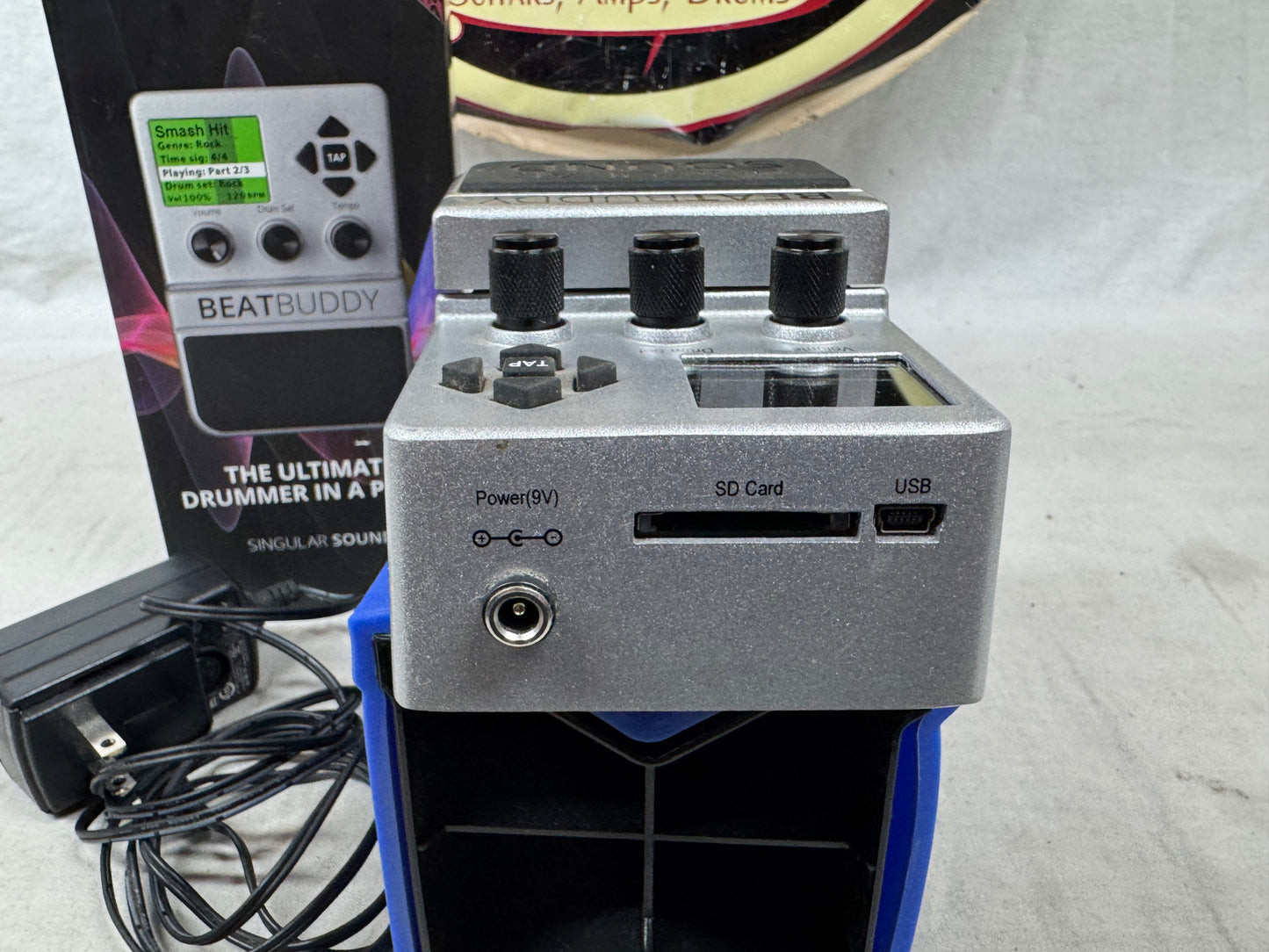 Singular Sound BeatBuddy beat buddy Drum Machine Pedal with Power Supply + Box