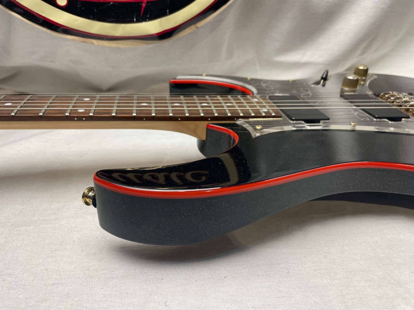 Ibanez RG Series RG08LTD Guitar 2008 Spring Special Limited Edition - Sakura Blast JPB Japan Black with Red Binding