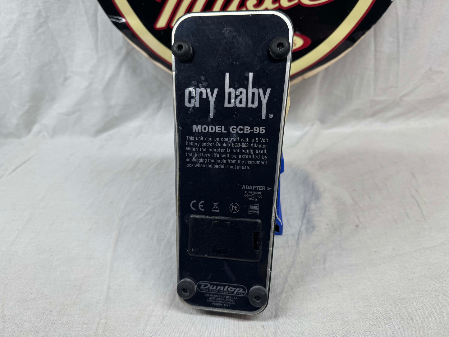 Dunlop GCB95 GCB-95 Cry Baby crybaby Wah Pedal - Rev I Circuit