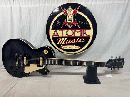 Gibson LPTP19E2CH3 Les Paul Traditional Pro V Flame Top Guitar with Case 2023 - Transcluent Ebony Burst