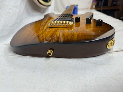 Warmoth S-style HSS Guitar with EMG Pickups by Houston Electric Guitar Jerry DeLue