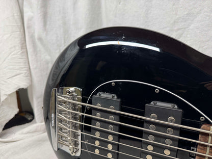 Ernie Ball Music Man Bongo 6 HH 6-string Bass with Case 2014 - Black