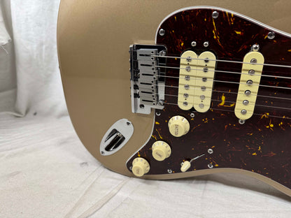 Parts Warmoth Alder body + 2022 Fender American Professional II neck Stratocaster Guitar with Case - Fire Mist Gold