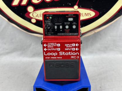 Boss RC-3 rc3 Loop Station Phrase Looper Pedal - bent pot stem