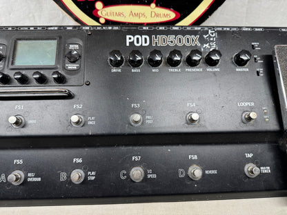 Line 6 POD HD500X Guitar Multi-Effects Preamp Pedal with Power Supply