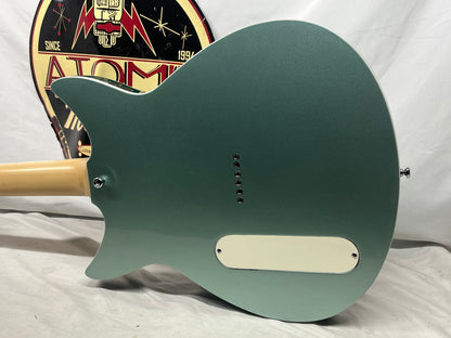 Rivolta Guitars Duocata Doublecut Semi-Hollow Body Electric Guitar - Duo Verde Metallic