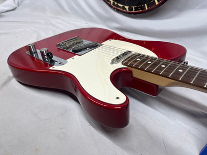 Fender American Standard Telecaster Tele Crimson Red Electric Guitar - Pickups have been Replaced with Seymour Duncan APTL-1/APTR-1