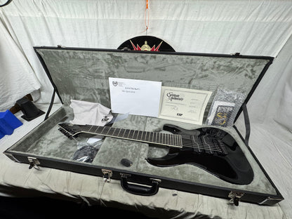 ESP Signature Series ESTEFB8 BLKFI STEF B-8 Stephen Carpenter (Deftones) Baritone 8-string Guitar with COA + Case - MIJ Made In Japan 2025 - Black