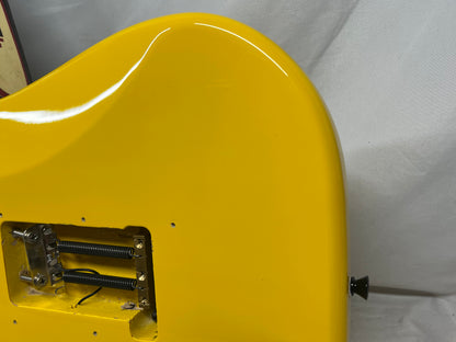 SBS CS300 S-Style Doublecut HH FR Electric Guitar - Neon Yellow