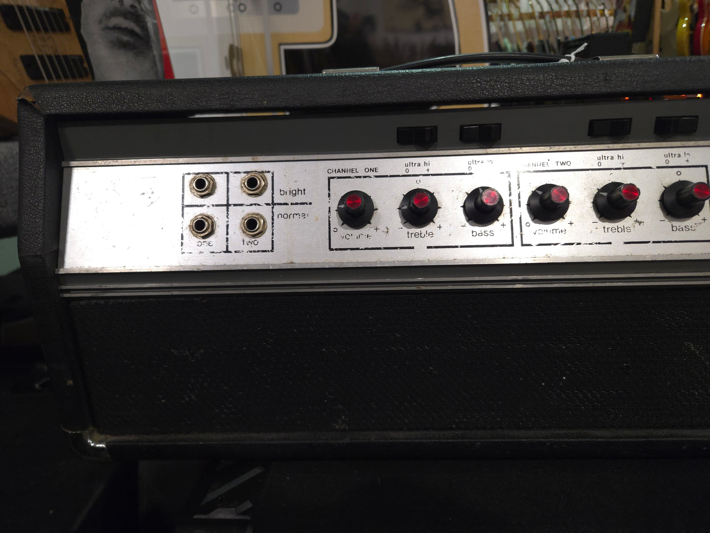 Ampeg B-25-B 2-Channel 55-Watt Bass Head 1969 - 1980 - Black - Local Pickup Only