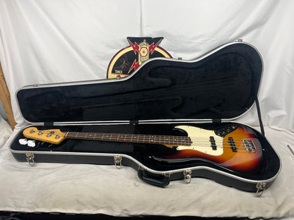 Fender American 4-String Electric Jazz Bass with Hard Case - 3-Color Sunburst