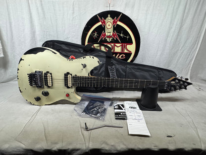EVH Limited Edition Striped Series Wolfgang Special Guitar with Gig Bag 2026 - Distressed Ivory
