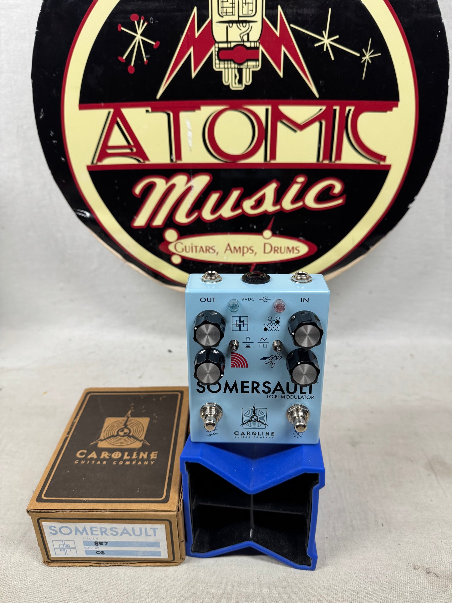 Caroline Guitar Company Somersault Lo-Fi Modulator Chorus Vibrato Rotary Pedal with Box