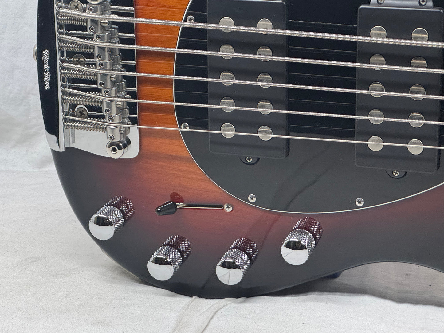 Ernie Ball Music Man USA Sterling 5 HH 5-string Bass with Case 2014 - Vintage Sunburst