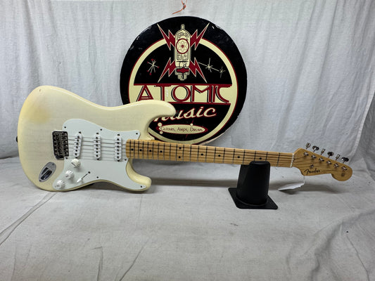 Fender American Vintage '56 1956 Stratocaster Guitar 2017 - Aged White Blonde / Maple neck