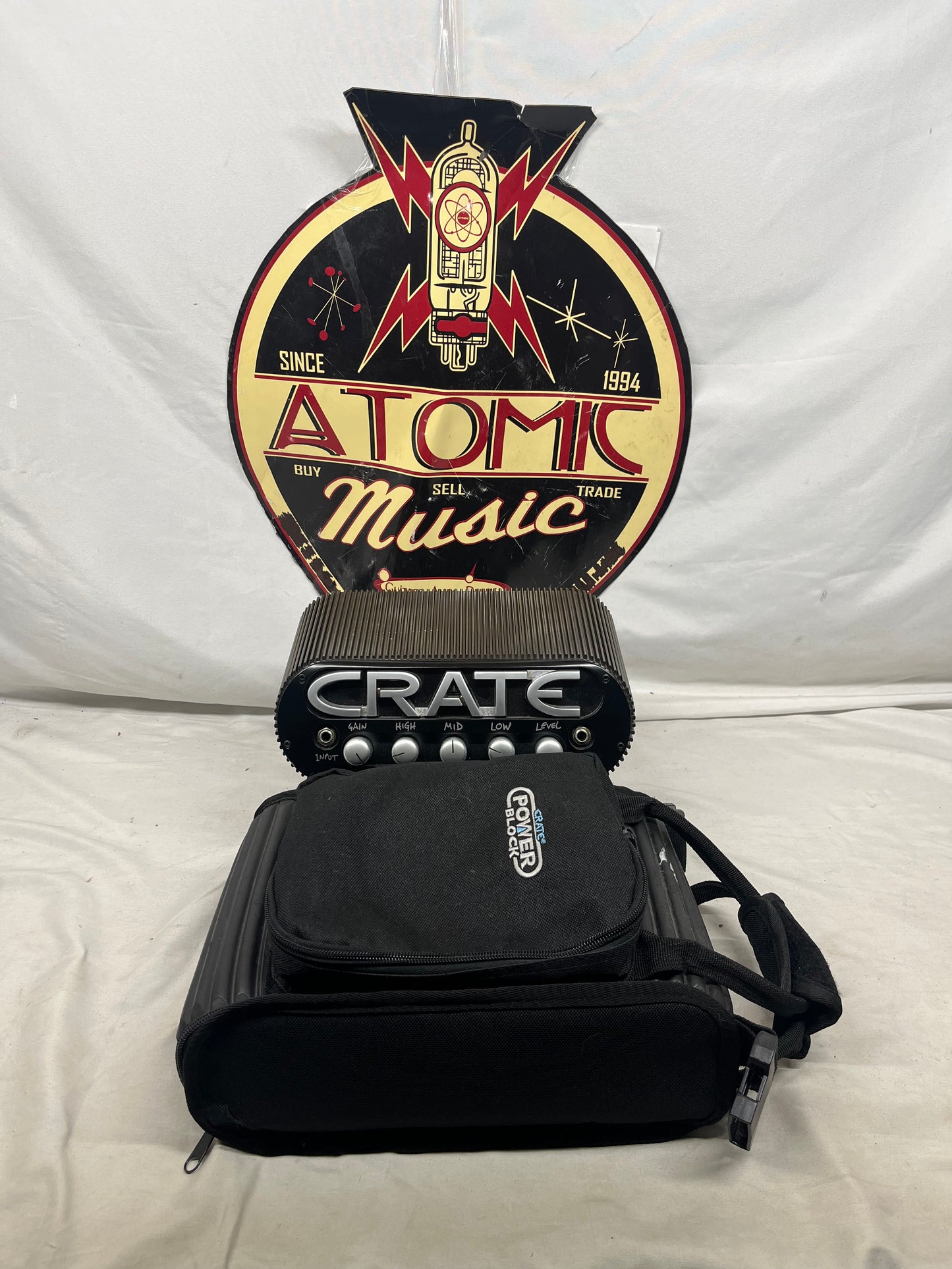 Crate CPB150 PowerBlock Stereo Guitar Head Amplifier with Bag