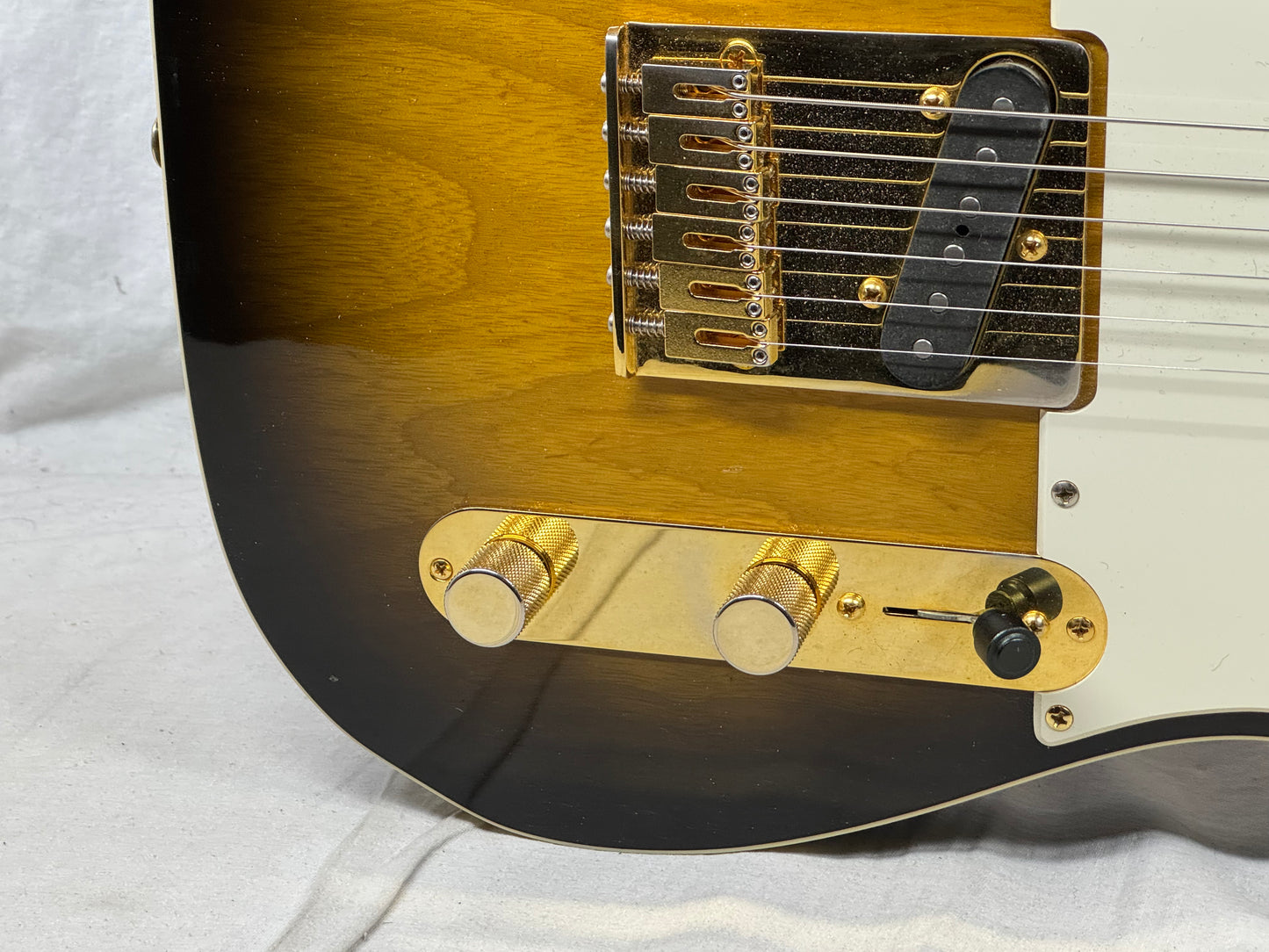 Grosh Guitars USA NOS Vintage T Singlecut Guitar with COA + Case 2016 - Two Tone Burst