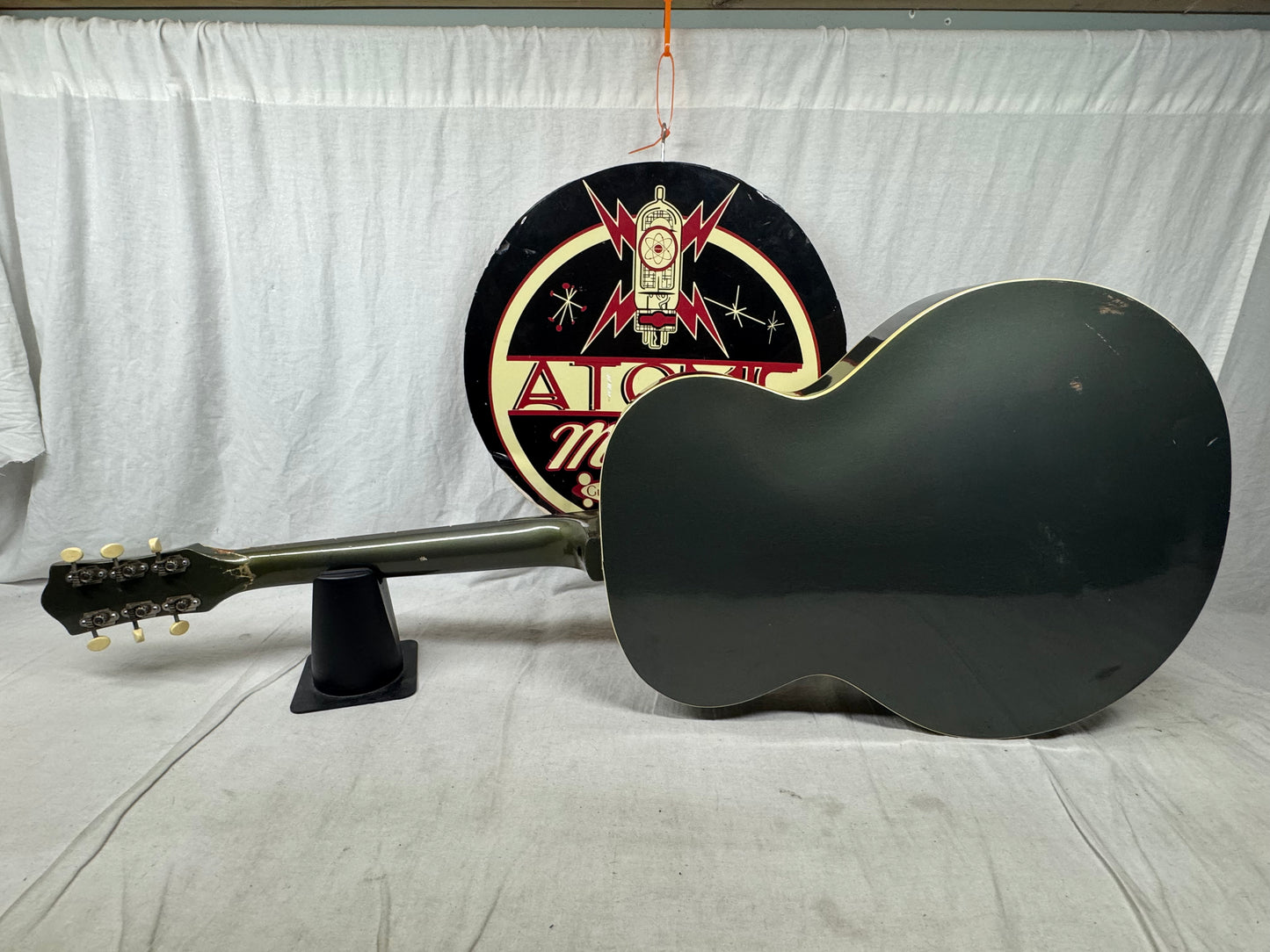 Gretsch USA 6187 g6187 Clipper Hollowbody Guitar with Case - neck/headstock repaired 1957 - Cream / Cadillac Green