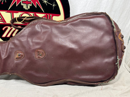 Artistic Products Company (Victoria) Vintage Plasti-Leather (Leather/Vinyl) Gig Bag 1950s - Brown