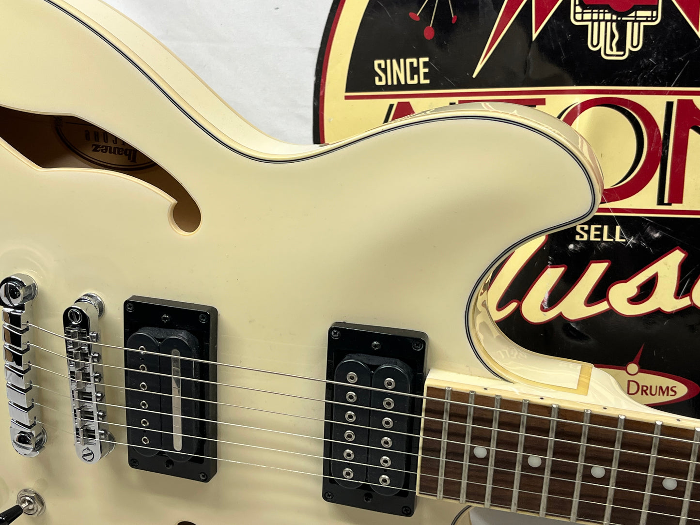 Ibanez Artcore Series AS73-IV Semi-Hollow Body Electric Guitar - Ivory