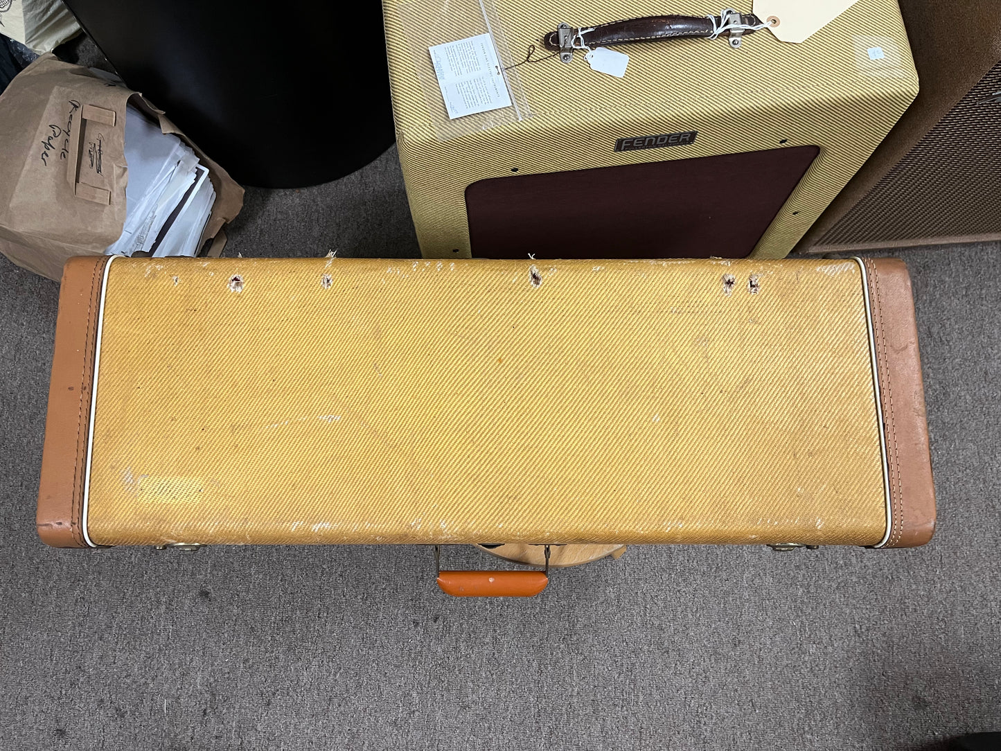 Fender Tweed Case for Double Neck Lap Steel Guitar