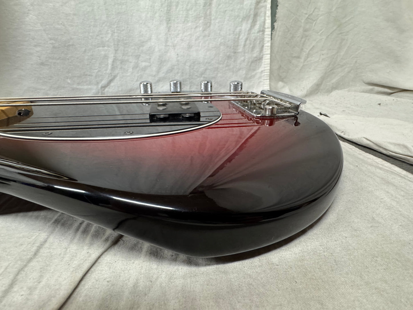 Ernie Ball Music Man Stingray 3 EQ H 3eq 4-string Bass with Case 2004 - Black Cherry Burst