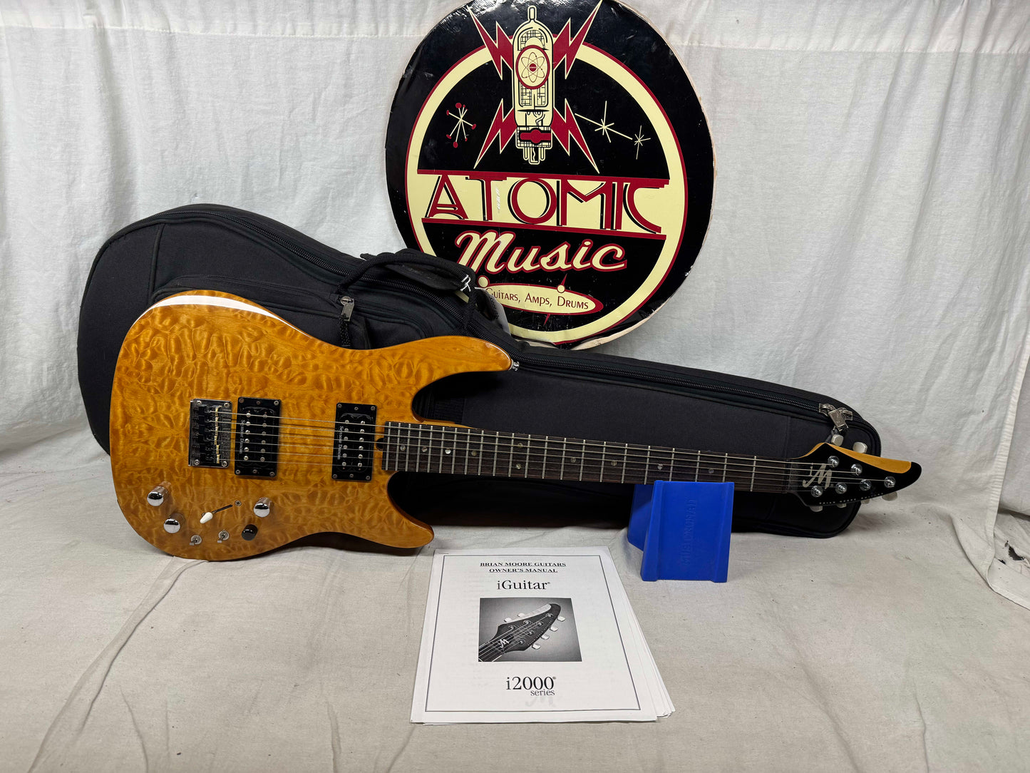 Brian Moore iM i2000 Series Model iGuitar8.13 iGuitar 8.13 Guitar with Roland Synth Access + Gig Bag - MIK Made In Korea 2001