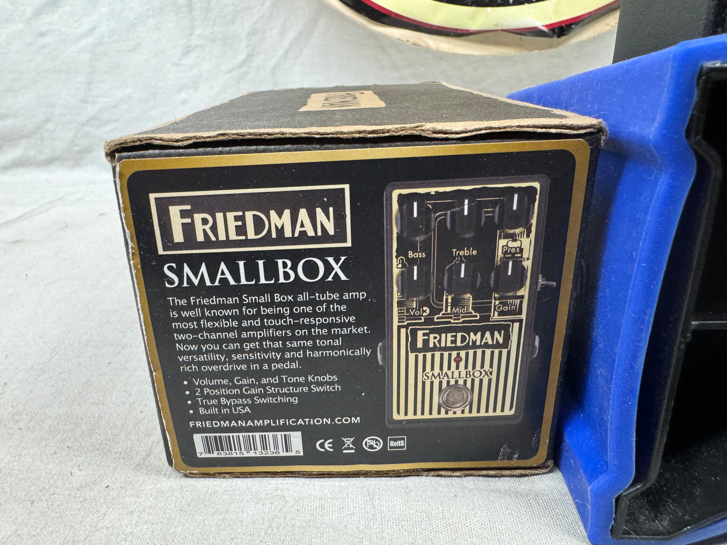 Friedman Smallbox Overdrive Pedal with Box