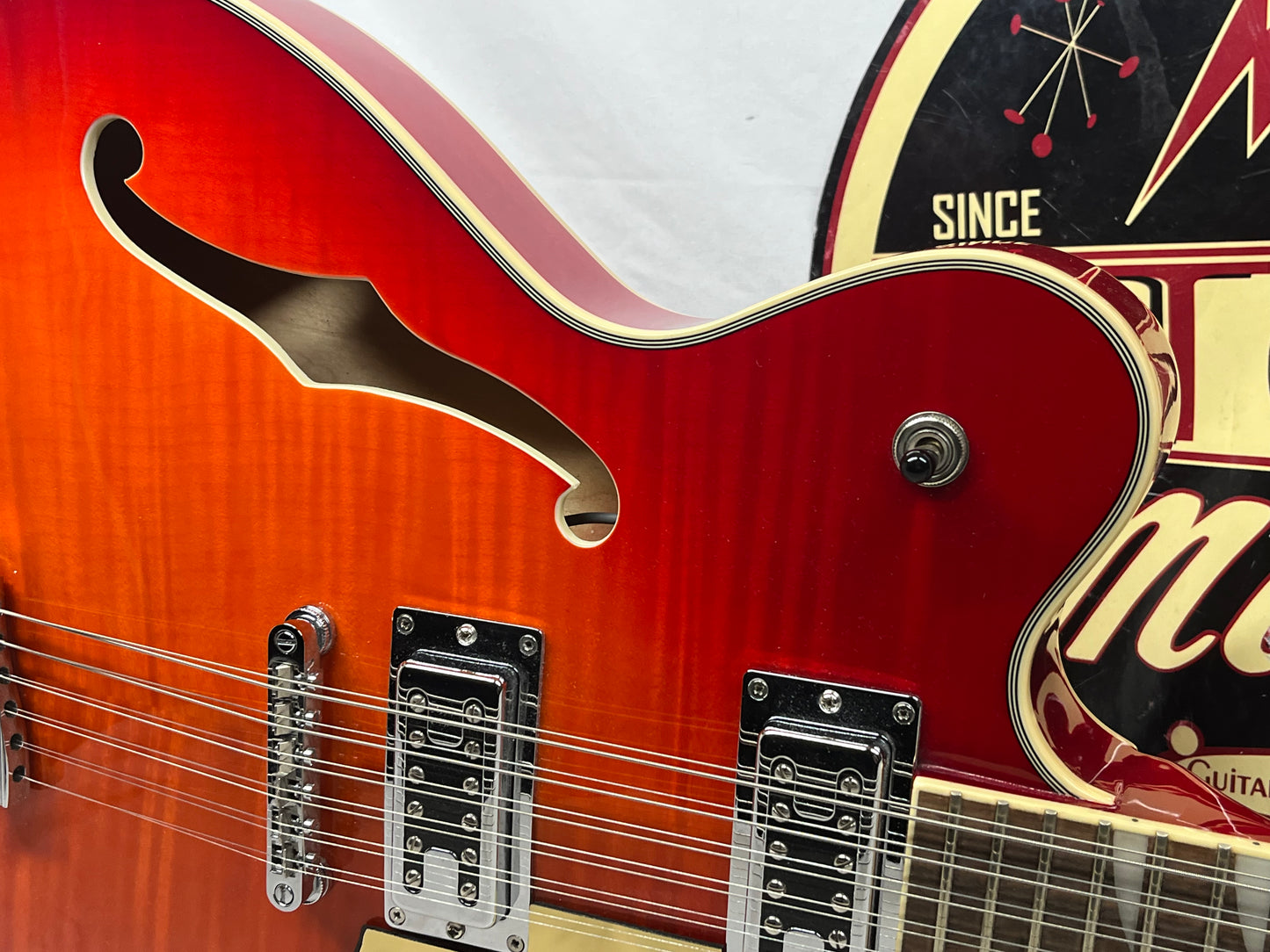 Eastwood Classic 12-String Doublecut Semi-Hollow Body Electric Guitar