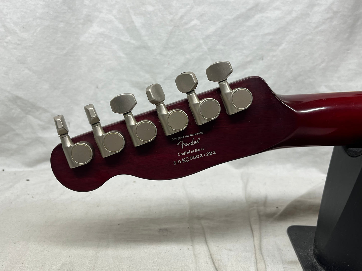 Squier Master Series Chambered Telecaster Electric Guitar 2005 - Crimson Red Transparent