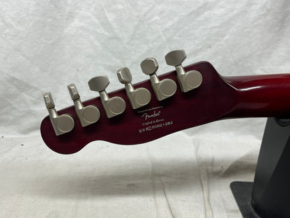 Squier Master Series Chambered Telecaster Electric Guitar 2005 - Crimson Red Transparent