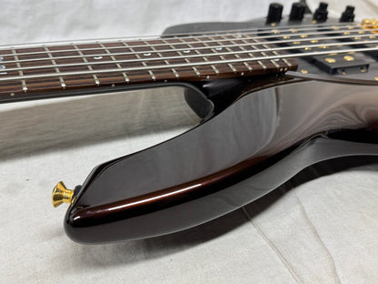 Ernie Ball Music Man Bongo 6 HH Bass with Case 2008 - Limited Edition Sequoia Gold