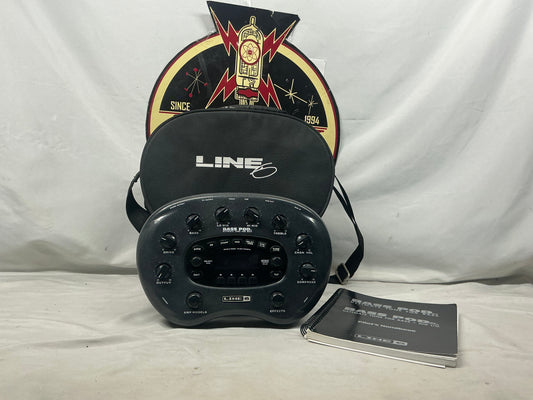 Line 6 Bass POD XT Live Multi-Effects Preamp Pedal with Soft Case