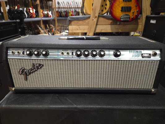 Fender Bassman 100 2-Channel 100-Watt Guitar Amp Head 1972 - 1976 - Silverface - Local Pickup Only