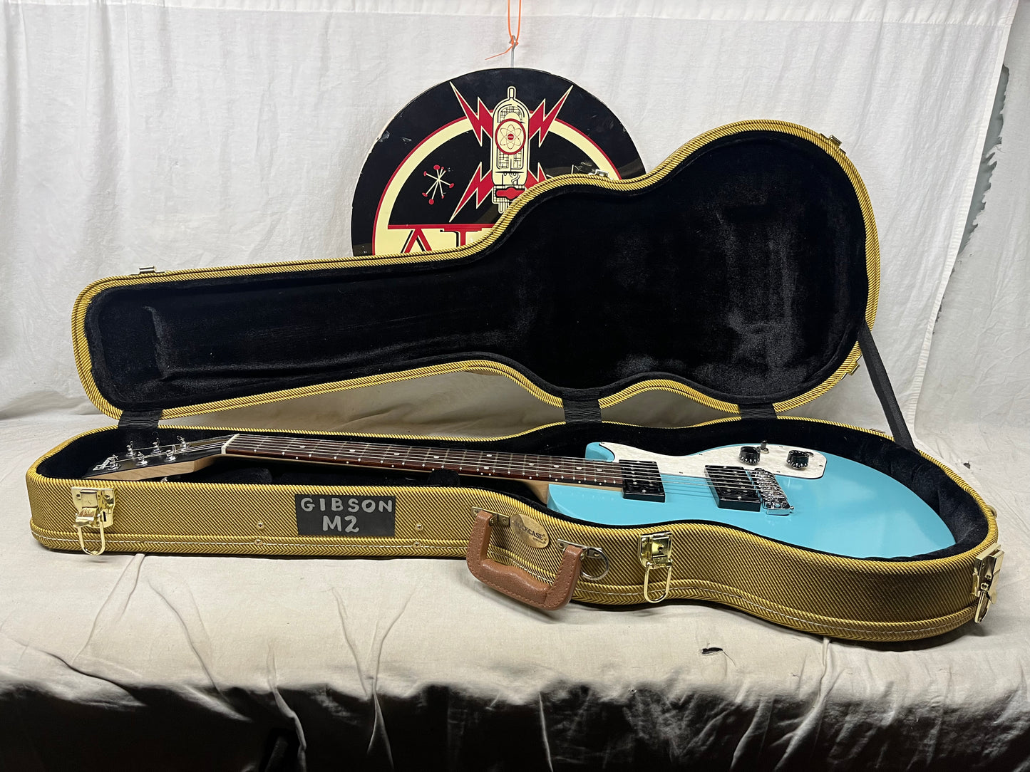 Gibson M2 Melody Maker Singlecut Guitar with Case 2017 - Teal
