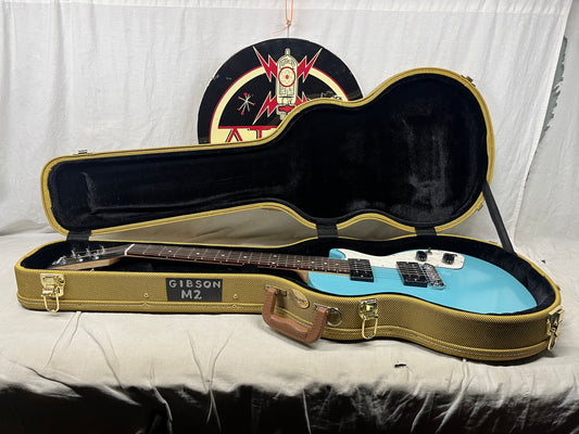 Gibson M2 Melody Maker Singlecut Guitar with Case 2017 - Teal